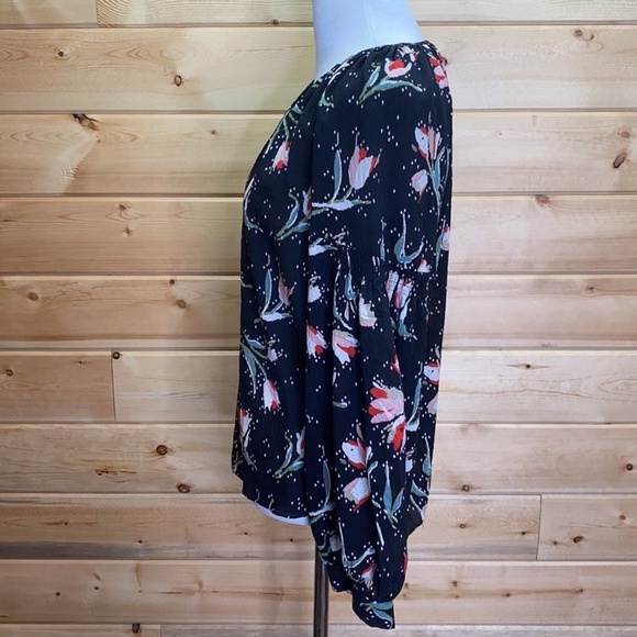 Rebecca Taylor Tulip Silk Blouse Sz. 2 - Picture 3 of 9